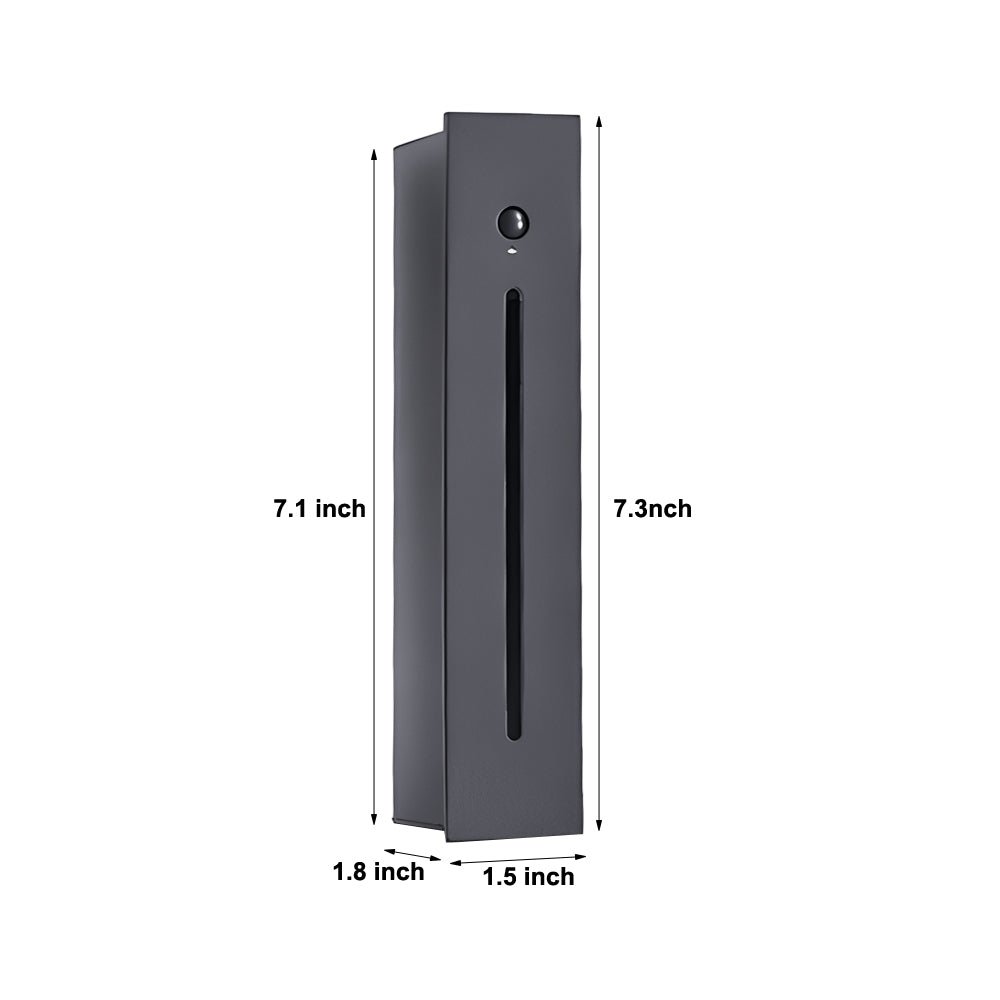 Modern Recessed Vertical Motion Sensor LED Stair Light for Indoor/Outdoor Use