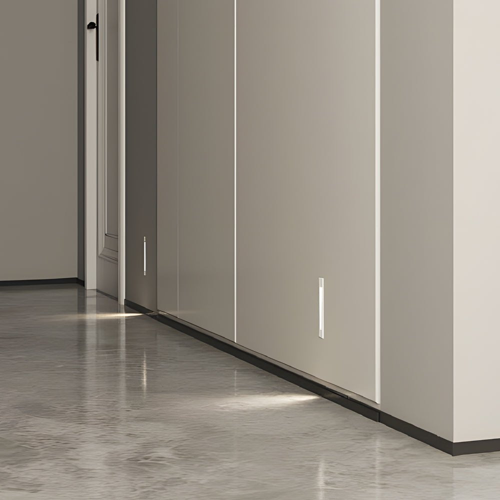 Modern Recessed Vertical Motion Sensor LED Stair Light for Indoor/Outdoor Use