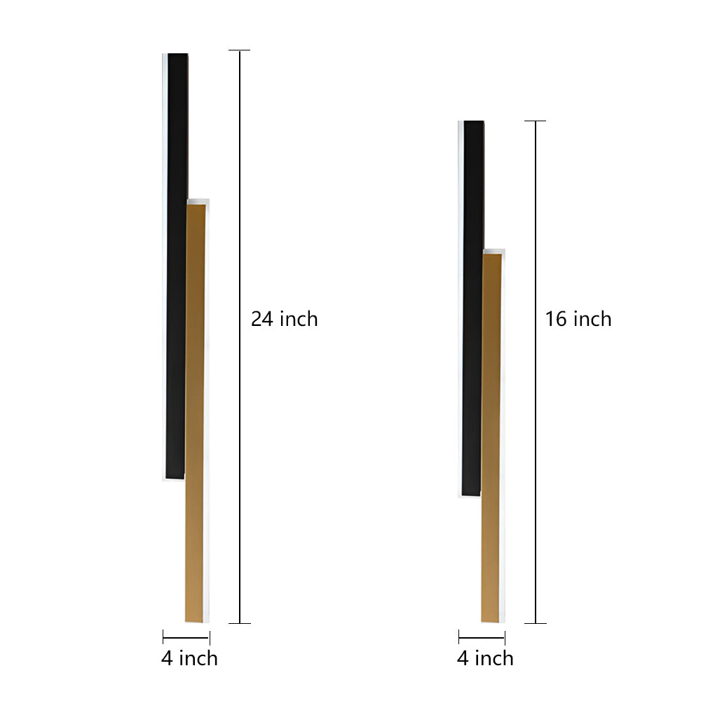 Minimalist White Dual-Strip LED Wall Sconce for Modern Interiors