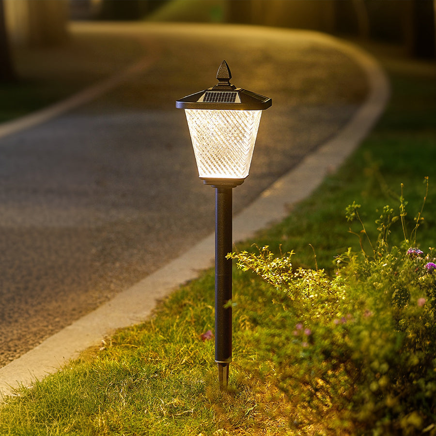 Solar-Powered LED Waterproof Lawn Light Stakes for Garden Decoration