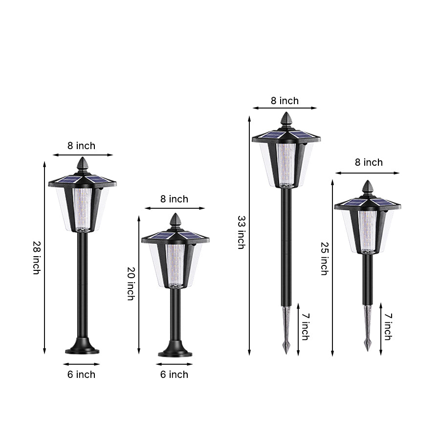 Solar-Powered LED Waterproof Lawn Light Stakes for Garden Decoration