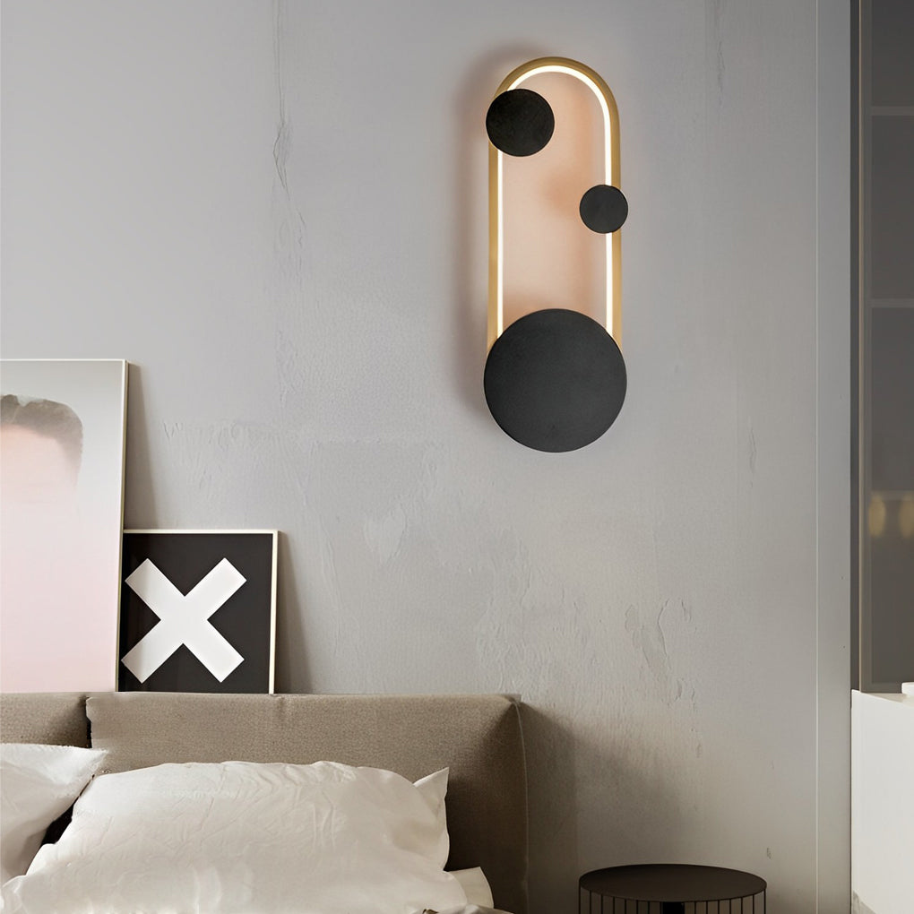 Creative Metal Wall Art LED Light Fixture in Artistic Design for Living Room