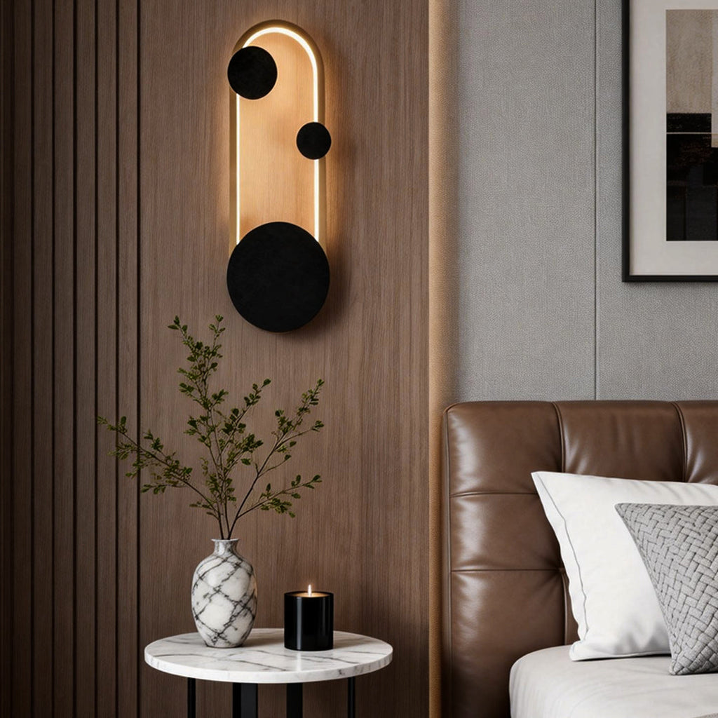 Creative Metal Wall Art LED Light Fixture in Artistic Design for Living Room