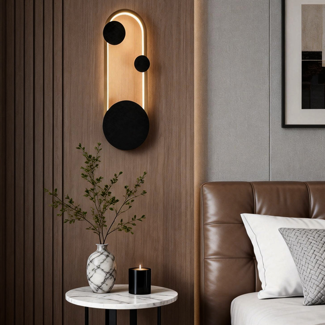 Creative Metal Wall Art LED Light Fixture in Artistic Design for Living Room