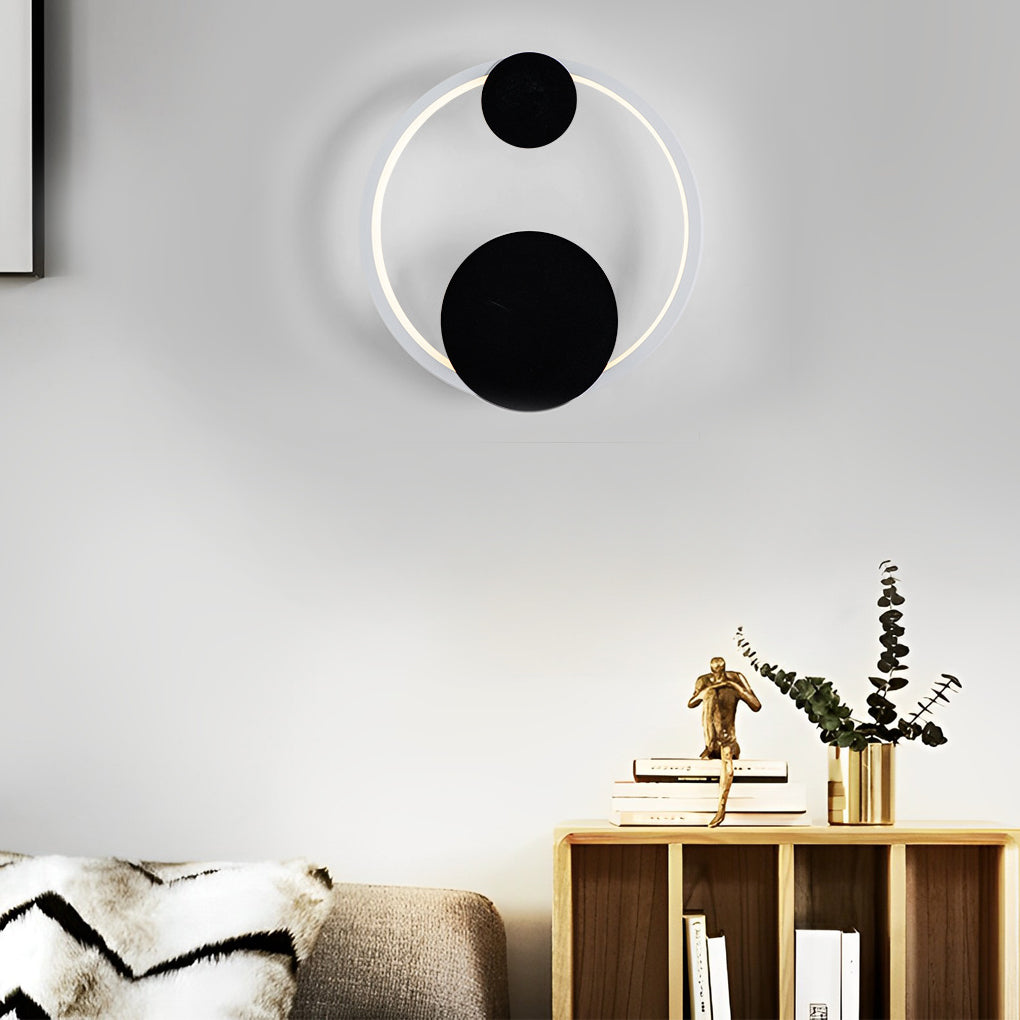 Creative Metal Wall Art LED Light Fixture in Artistic Design for Living Room