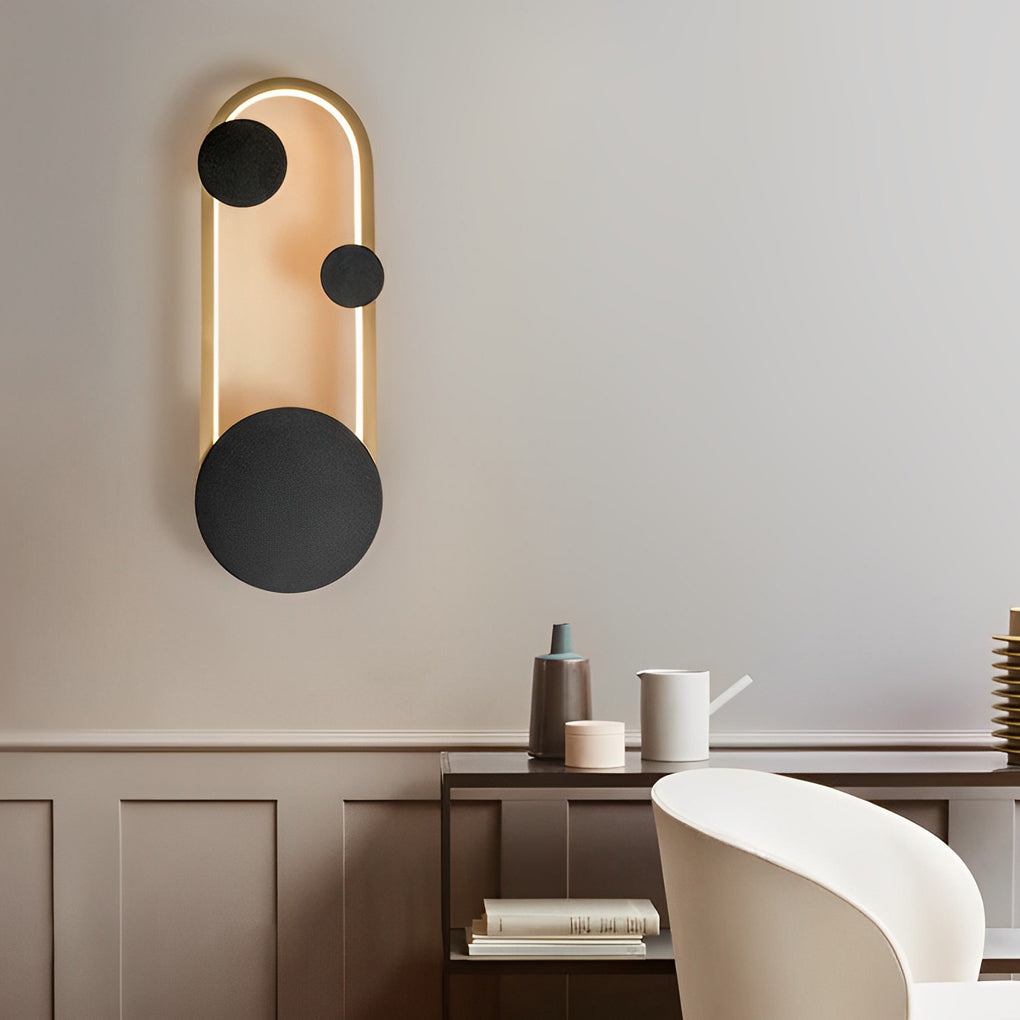 Creative Metal Wall Art LED Light Fixture in Artistic Design for Living Room
