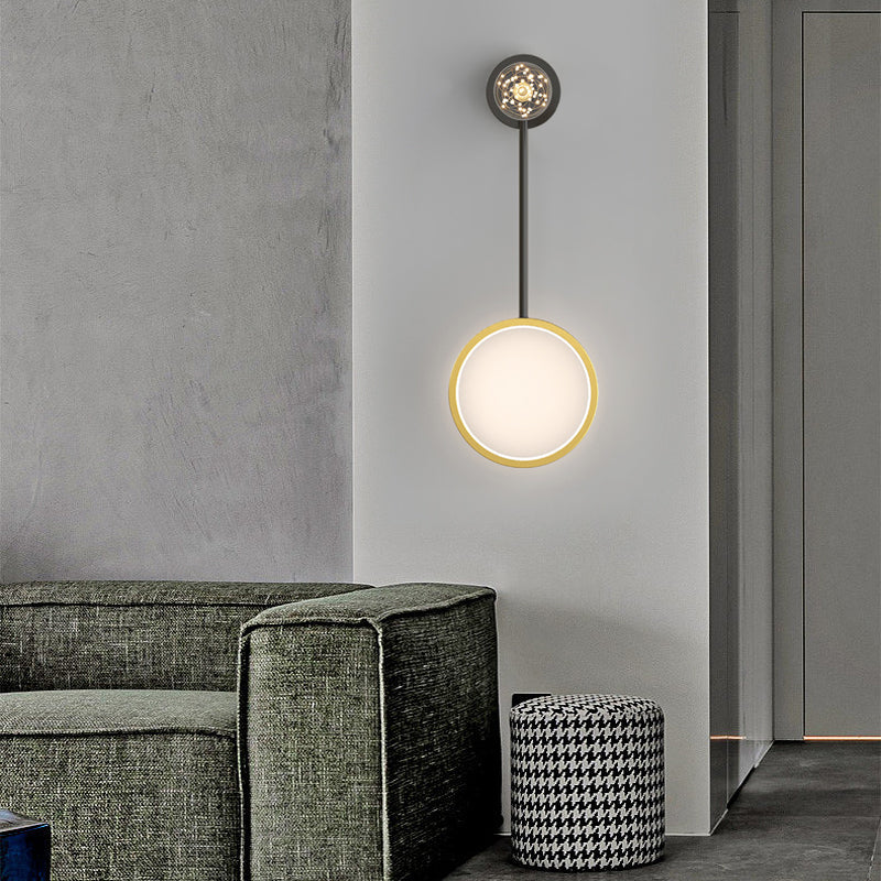 Contemporary Black Metal Spotlight Pendant Light for Living Room Décor
