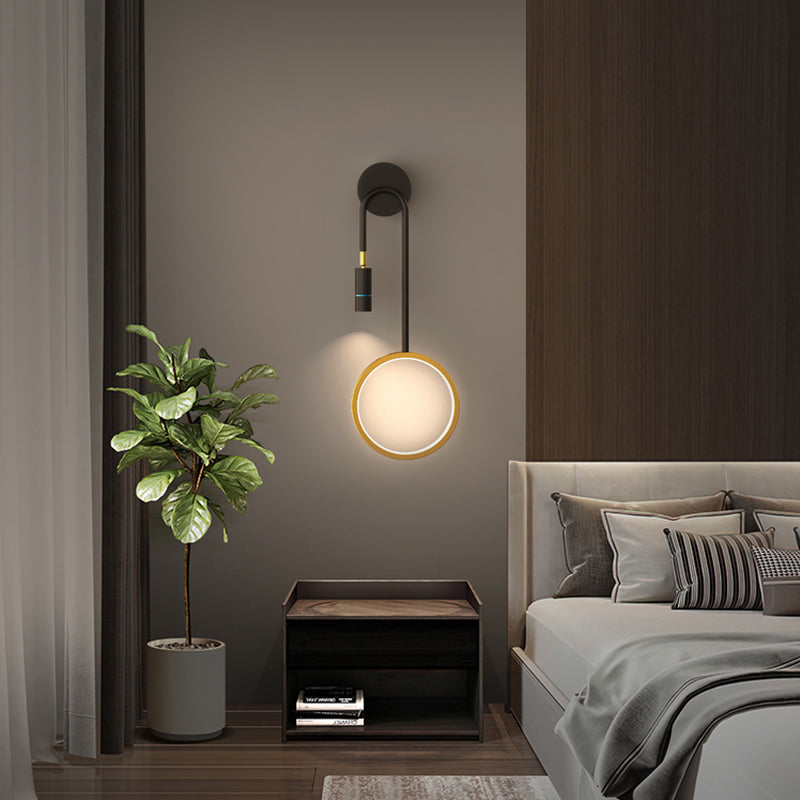Contemporary Black Metal Spotlight Pendant Light for Living Room Décor