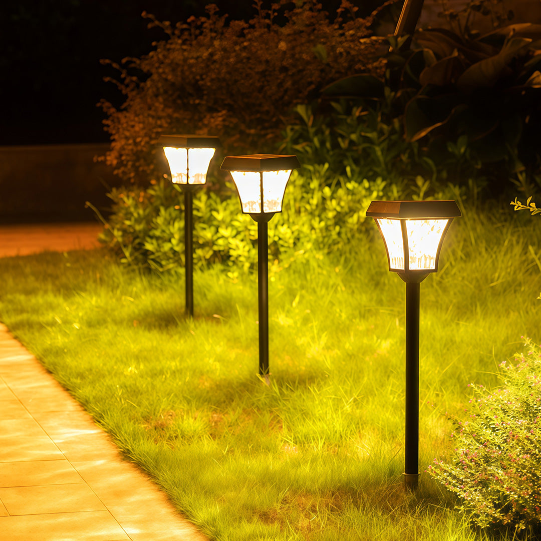 Waterproof Solar-Powered Outdoor Pathway Lights - Durable LED Ground Fixtures