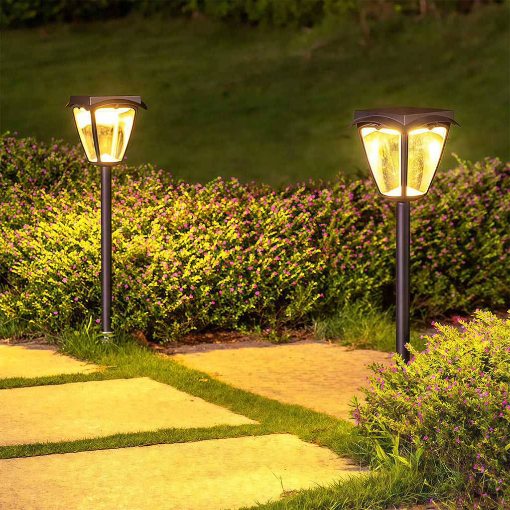 Stylish Waterproof Solar Pathway Lights - Outdoor LED Garden Lamps