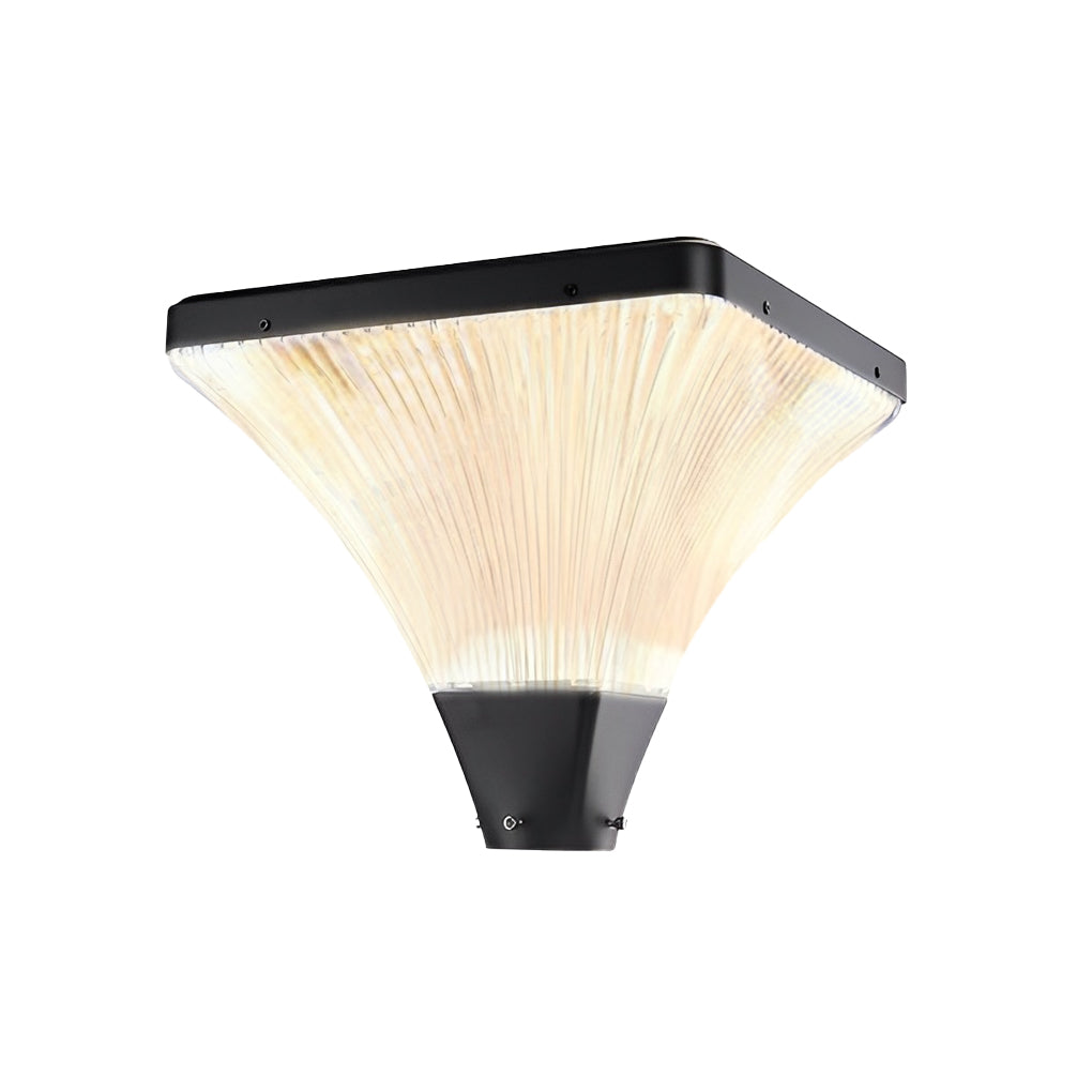 Waterproof Striped Square Modern Garden LED Night Light for Outdoor Use