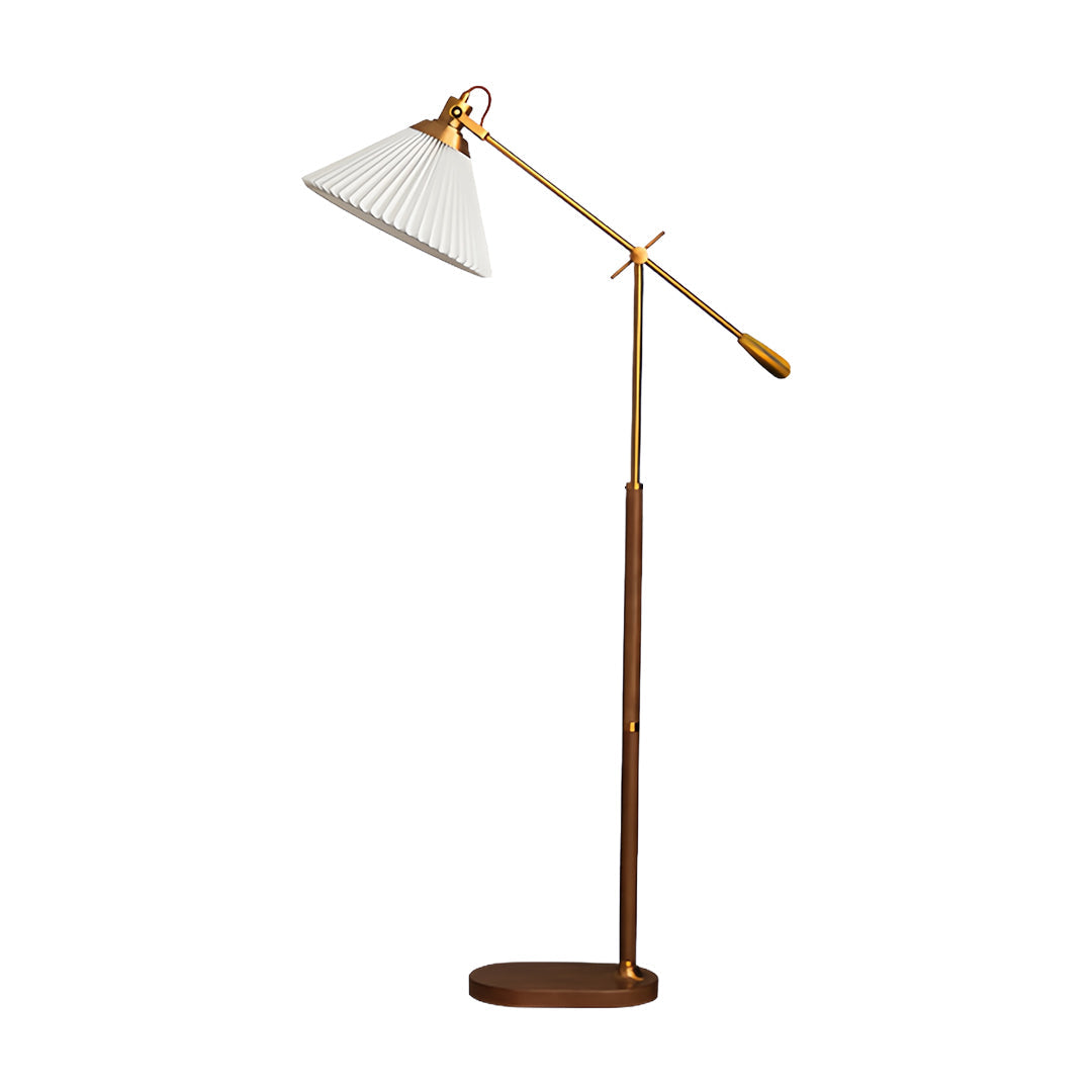 Vintage Industrial Adjustable Swing Arm Floor Lamp for Bedroom Reading