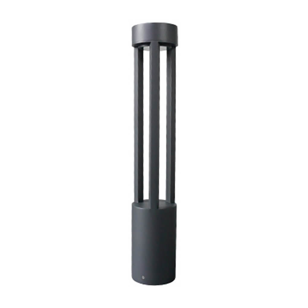 Modern Black LED Bollard Landscape Lights for Outdoor Pathway Illumination