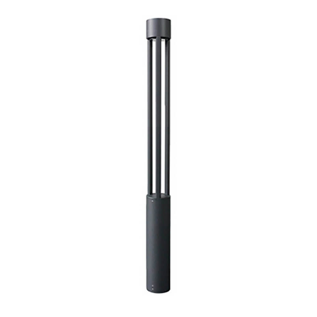 Modern Black LED Bollard Landscape Lights for Outdoor Pathway Illumination