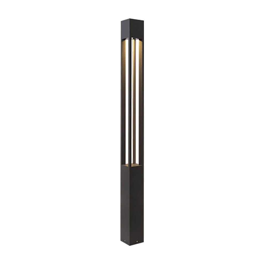 Modern Black LED Bollard Path Lights for Outdoor Landscape Lighting