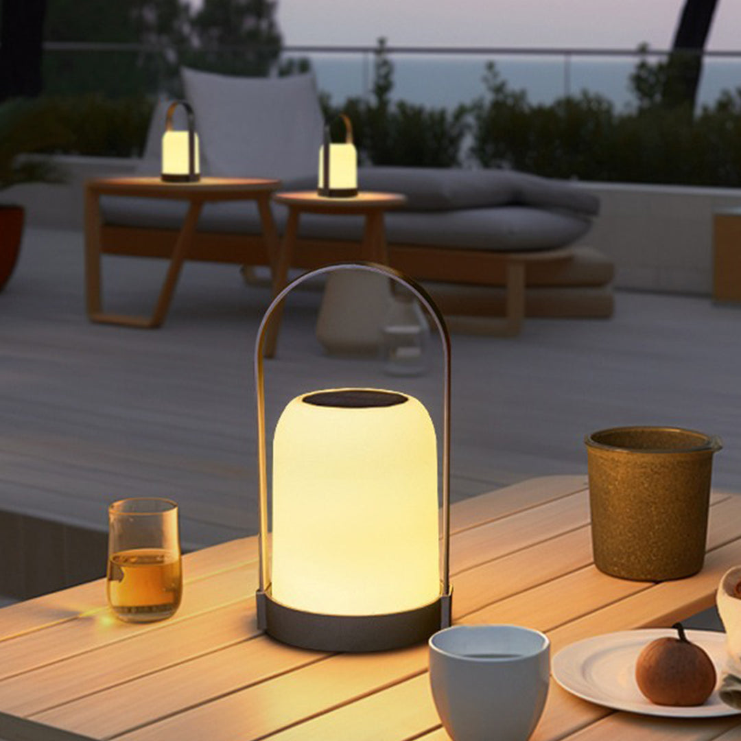 Portable Solar-Powered Waterproof LED Lantern for Outdoor Activities