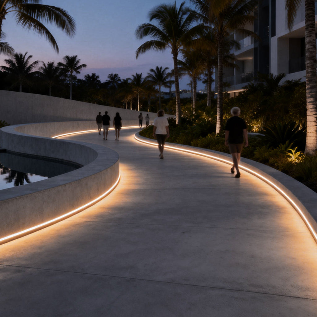 Flexible Waterproof Solar-Powered LED Light Strips with Remote Control