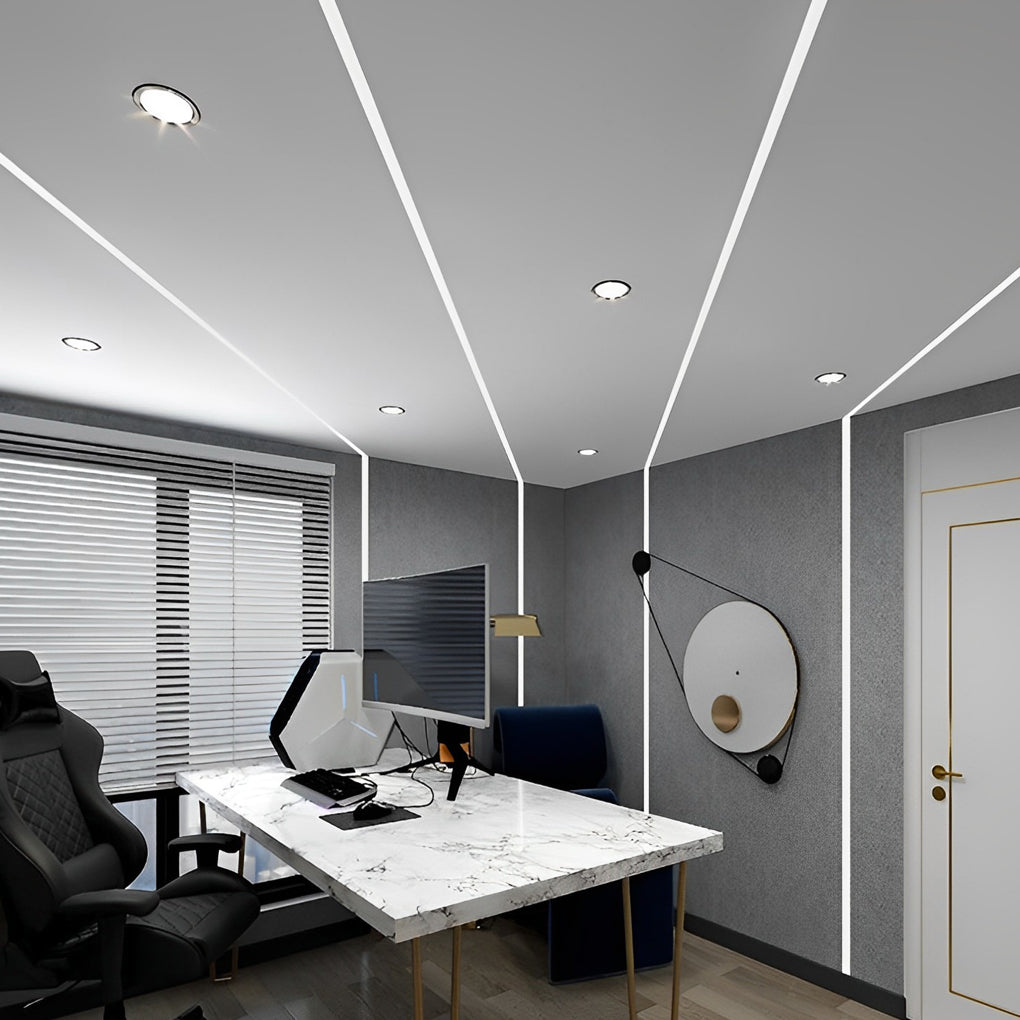 Waterproof Embedded LED Linear Strip Lights for Modern Home Décor