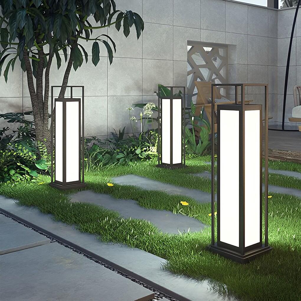 Modern Waterproof LED Landscape Bollard Lights for Outdoor Pathways