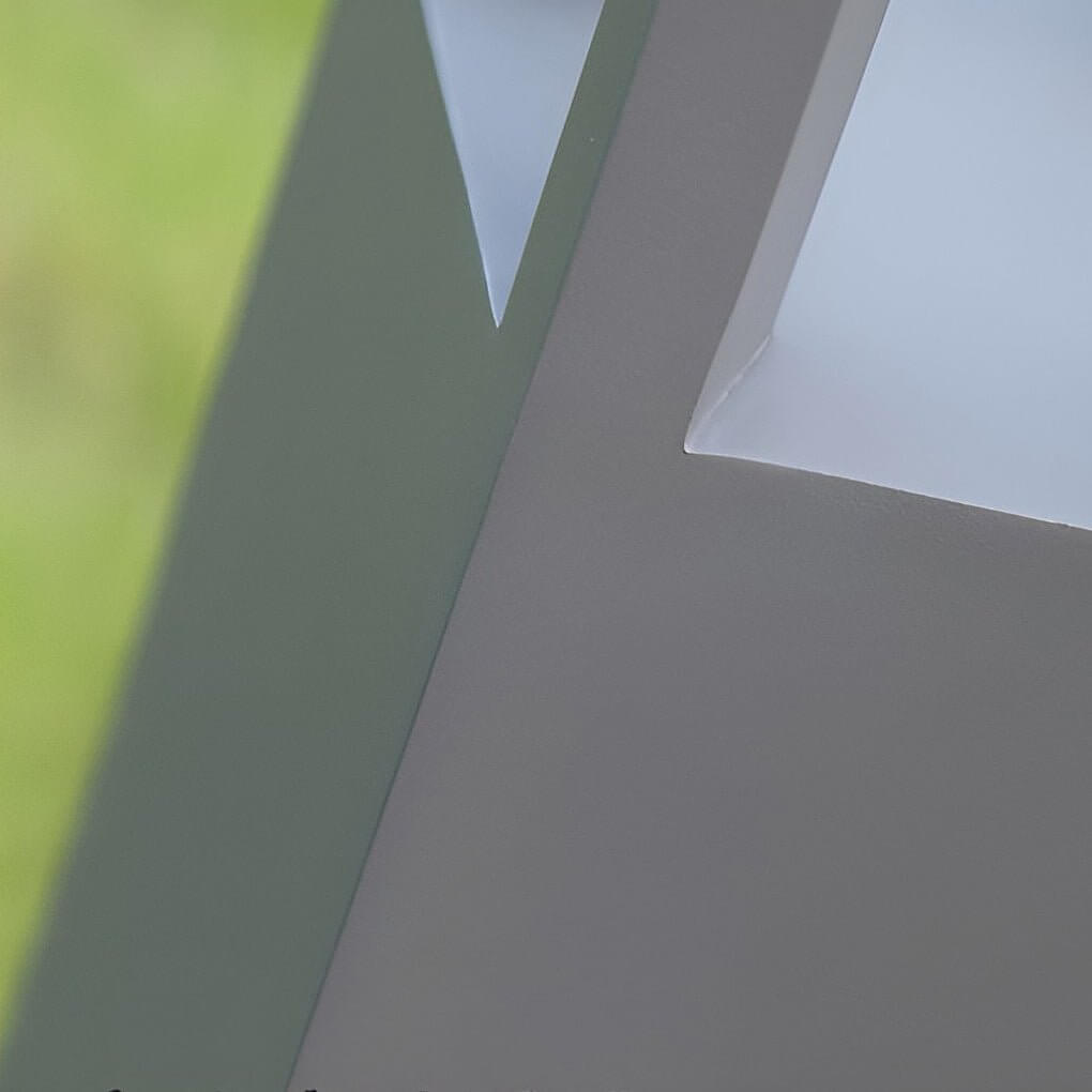 Modern Black Aluminum LED Bollard Light for Outdoor Garden Landscape
