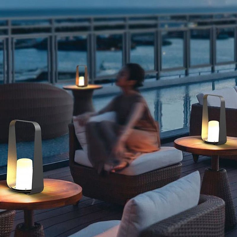 Modern Waterproof USB Rechargeable LED Table Lamp for Outdoor Use