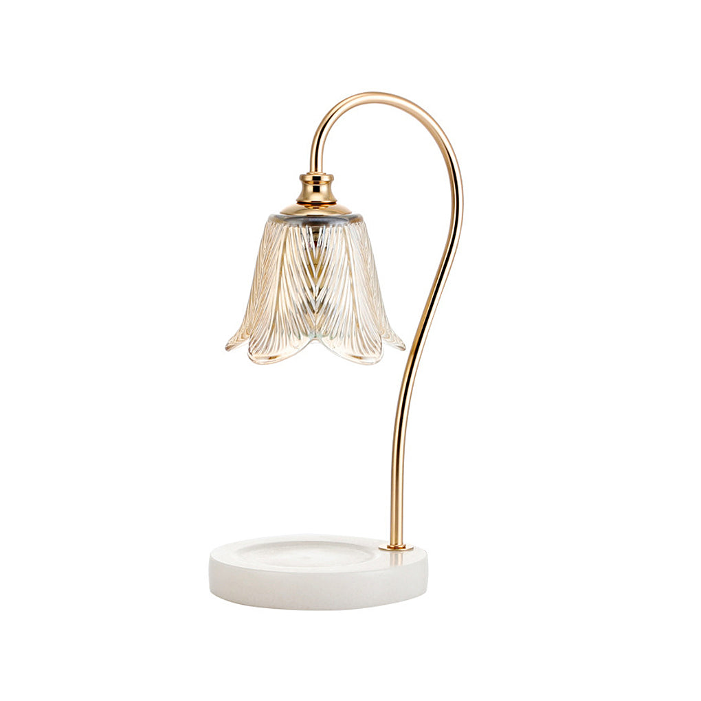 Adjustable No-Flame Aromatherapy Wax Melt Lamp - Modern White Decor