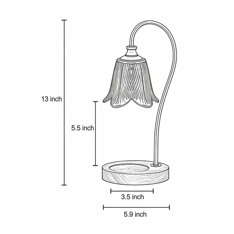 Adjustable No-Flame Aromatherapy Wax Melt Lamp - Modern White Decor