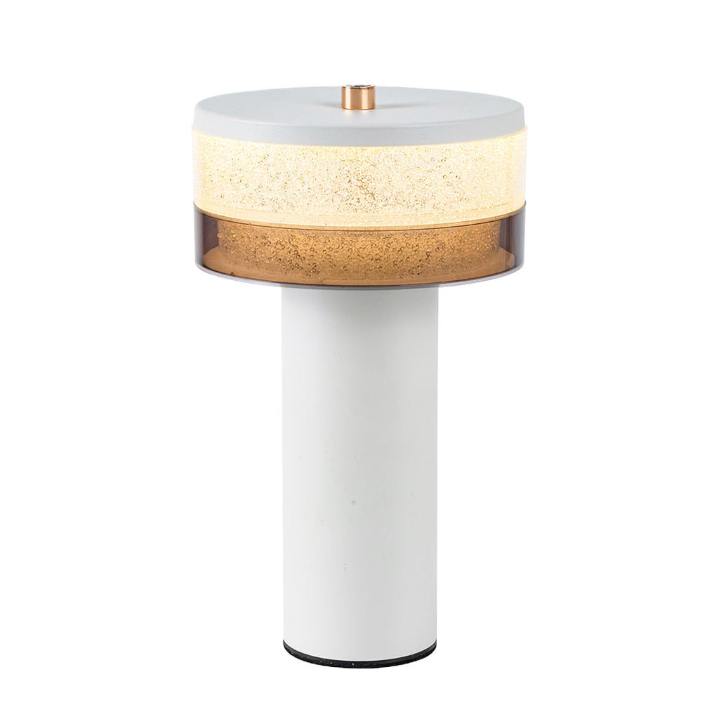 Sleek Nordic Black Iron Cylindrical Table Lamp for Modern Living Room