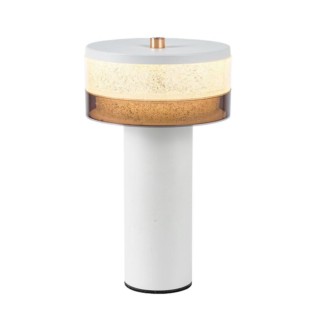Sleek Nordic Black Iron Cylindrical Table Lamp for Modern Living Room