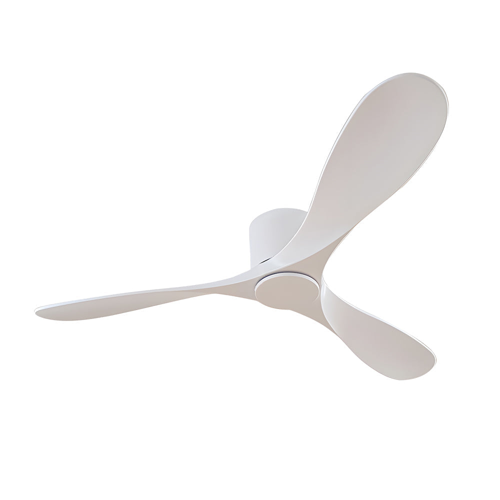 Sleek White 52-Inch Modern Indoor Ceiling Fan with 3 Blades for Living Room