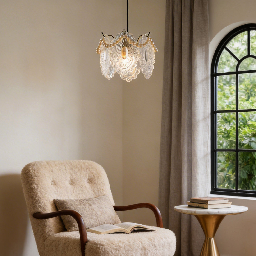 Modern White Glass Pendant Light Fixture for Contemporary Dining Room