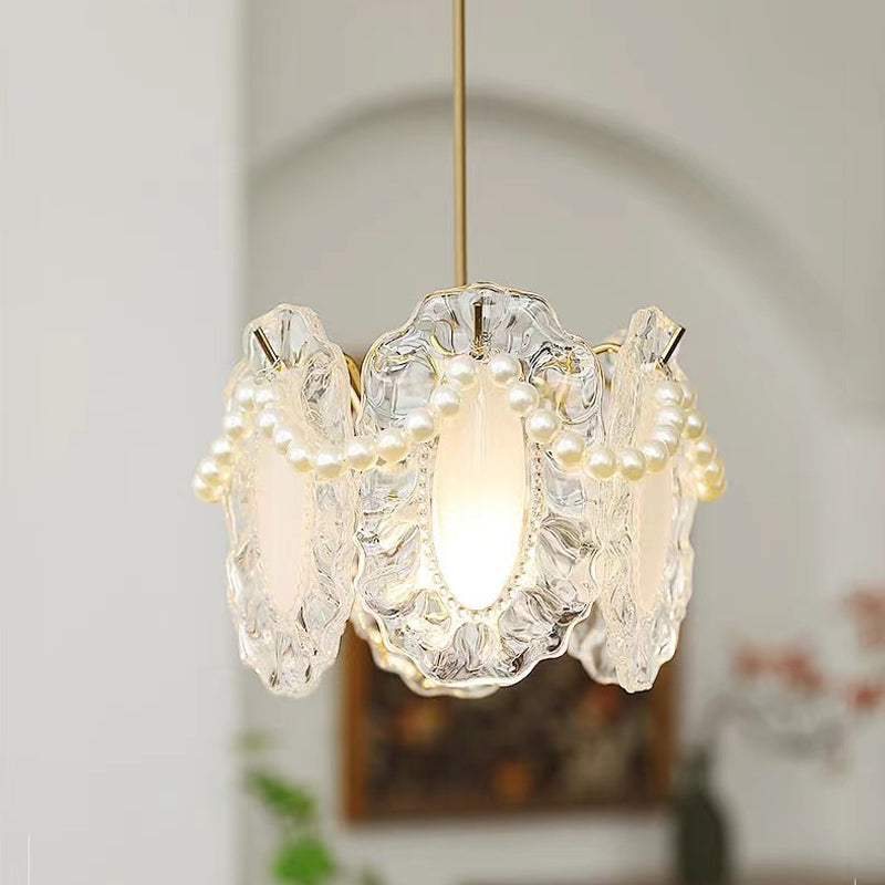 Modern White Glass Pendant Light Fixture for Stylish Living Room Decor