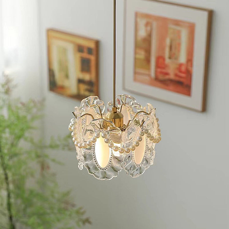 Modern White Glass Pendant Light Fixture for Contemporary Dining Room