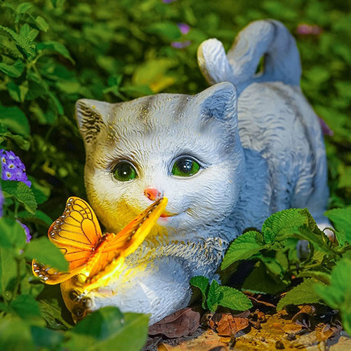Colorful Solar-Powered Resin Animal Garden Lights for Outdoor Decor