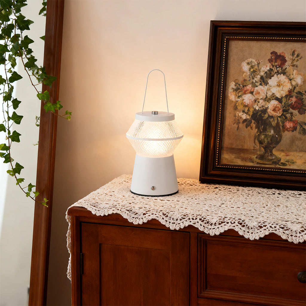 Elegant Solar-Powered LED Lantern with UV Mosquito Repellent for Patio
