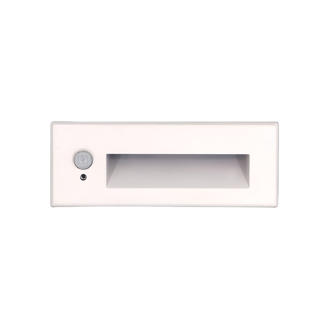 Modern Minimalist Embedded LED Step Lights for Outdoor Stairs – Black Finish