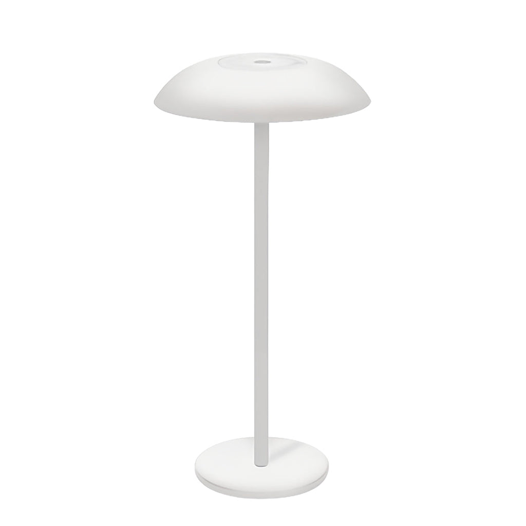 Sleek White Rechargeable Dimmable LED Table Lamp for Modern Home Decor