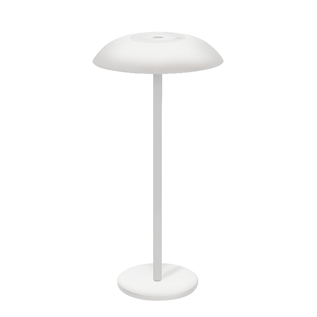 Sleek White Rechargeable Dimmable LED Table Lamp for Modern Home Decor