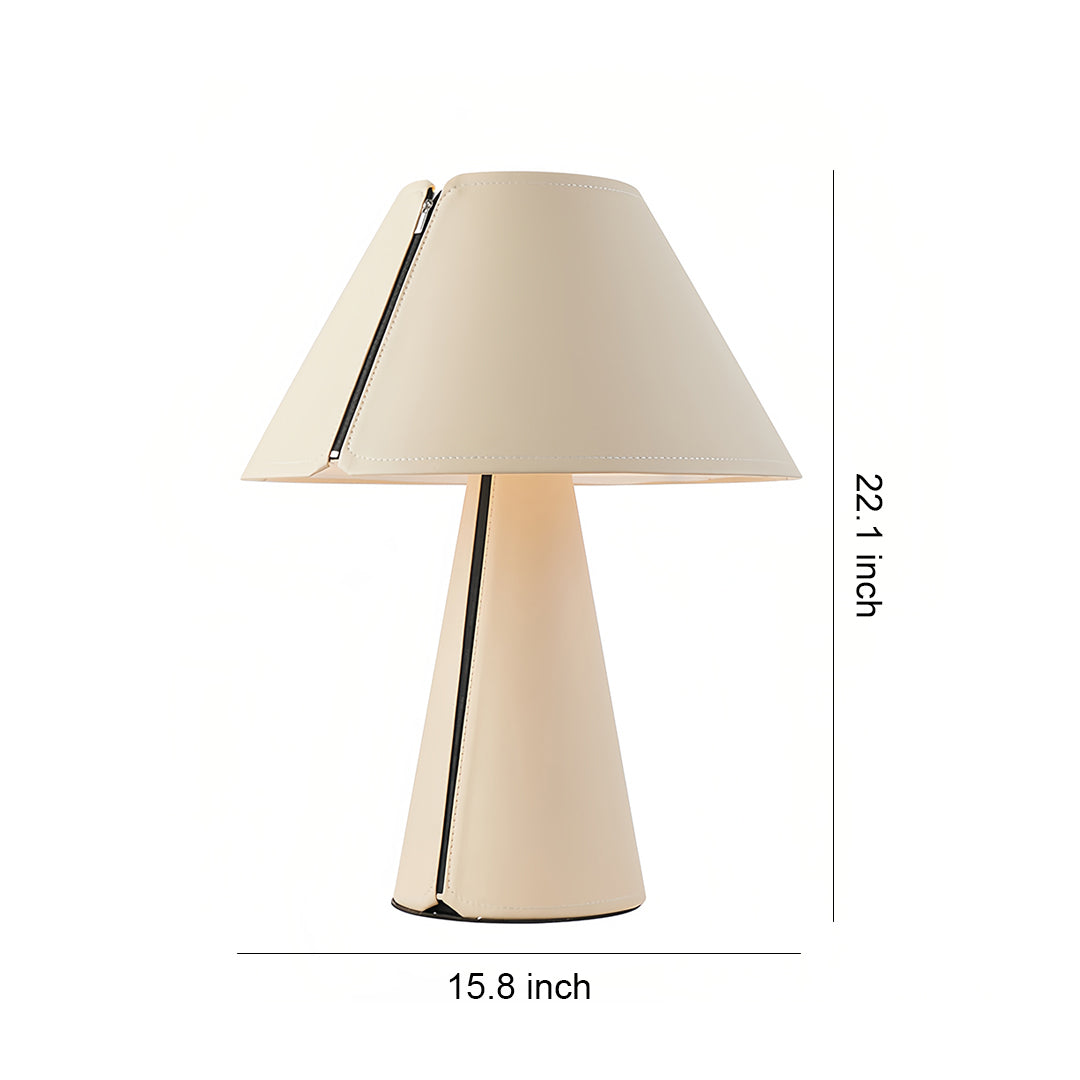 Elegant White Pleated Shade Modern Table Lamp for Bedroom Nightstand