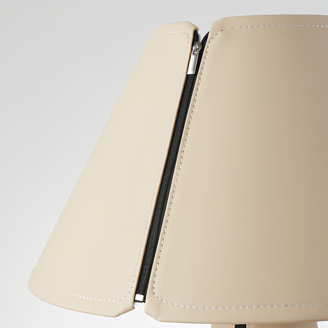 Elegant White Pleated Shade Modern Table Lamp for Bedroom Nightstand