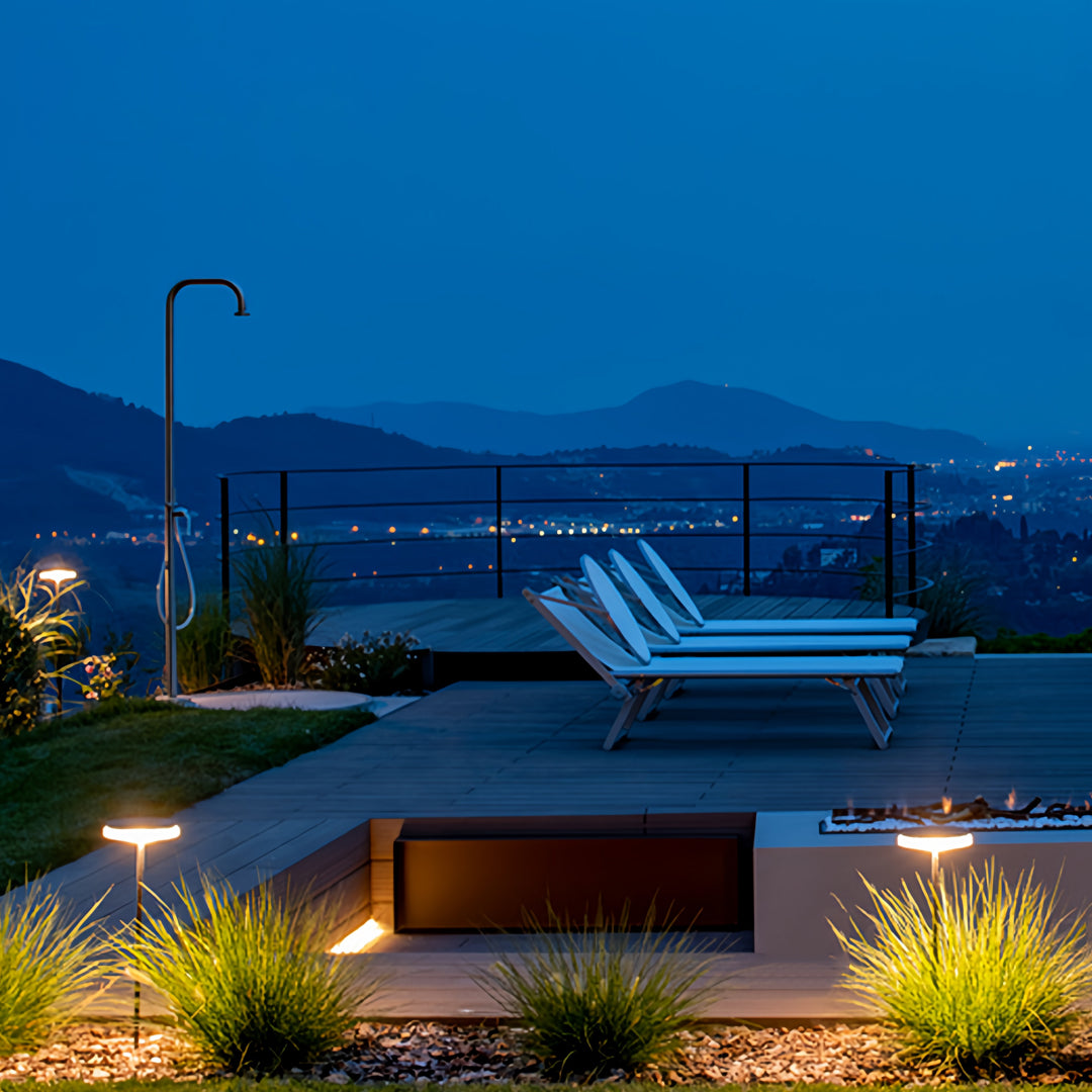 Sleek Black Waterproof LED Pathway Light for Outdoor Landscape Use