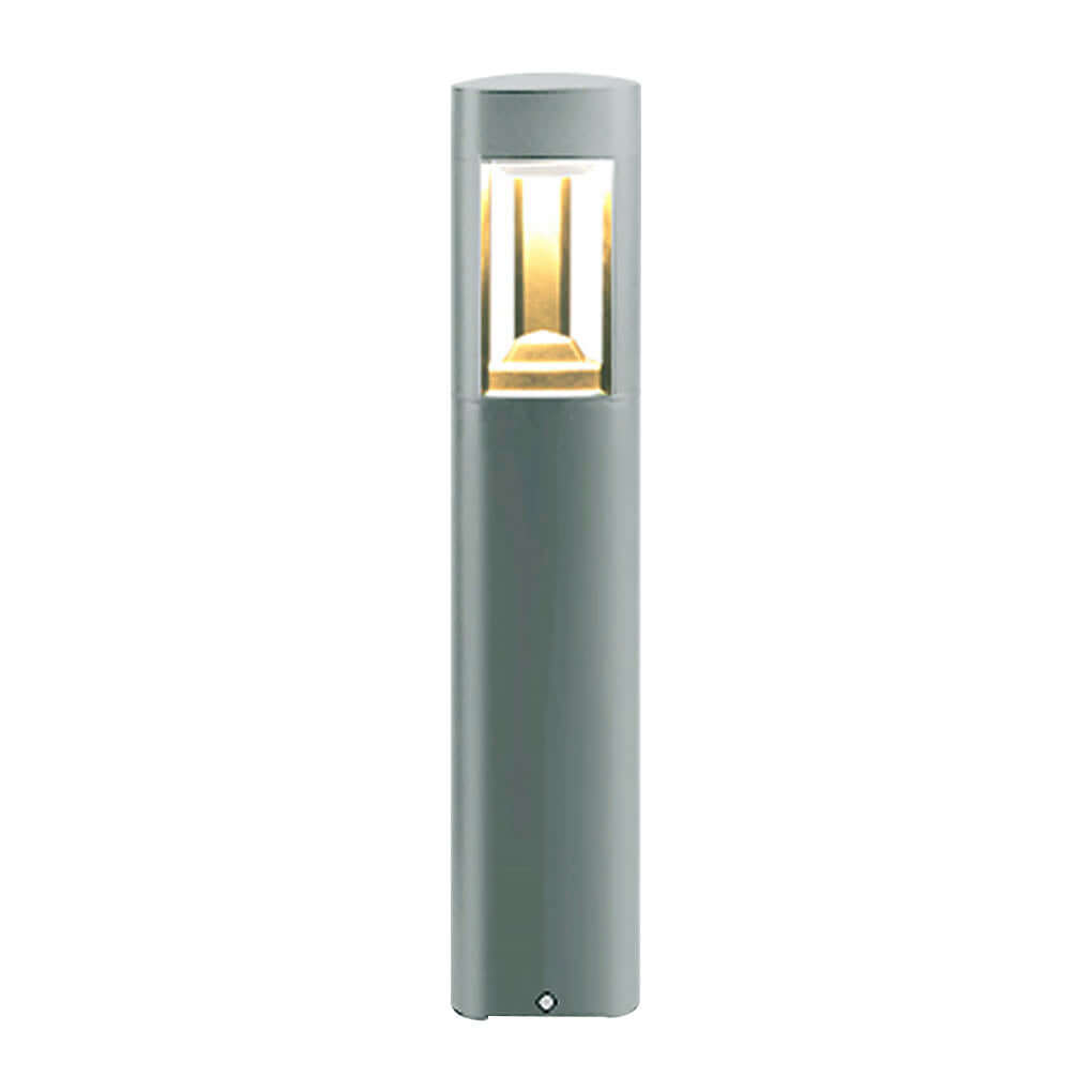 Modern Three-Sided Hollow LED Bollard Light for Outdoor Pathway Illumination