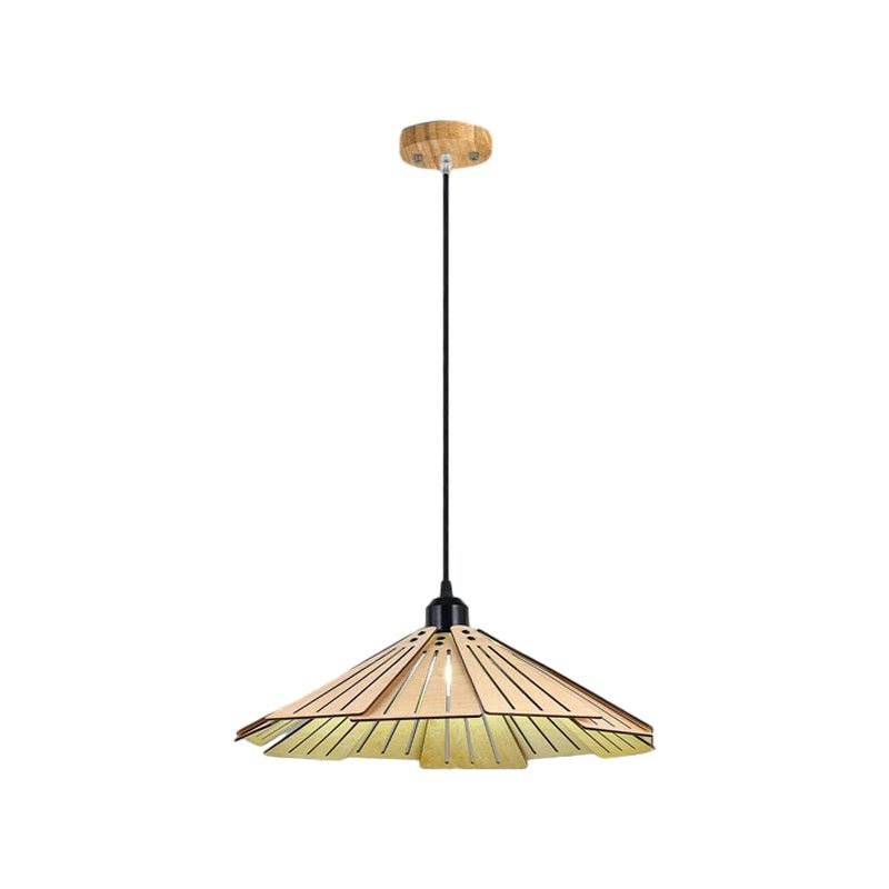 Rustic Wooden Wabi-Sabi Nordic Chandelier Light for Dining Room Decor