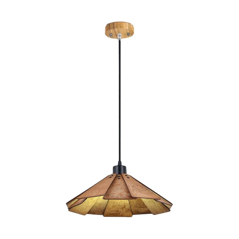 Rustic Wood Wabi-Sabi Nordic Chandelier Light Fixture for Dining Room