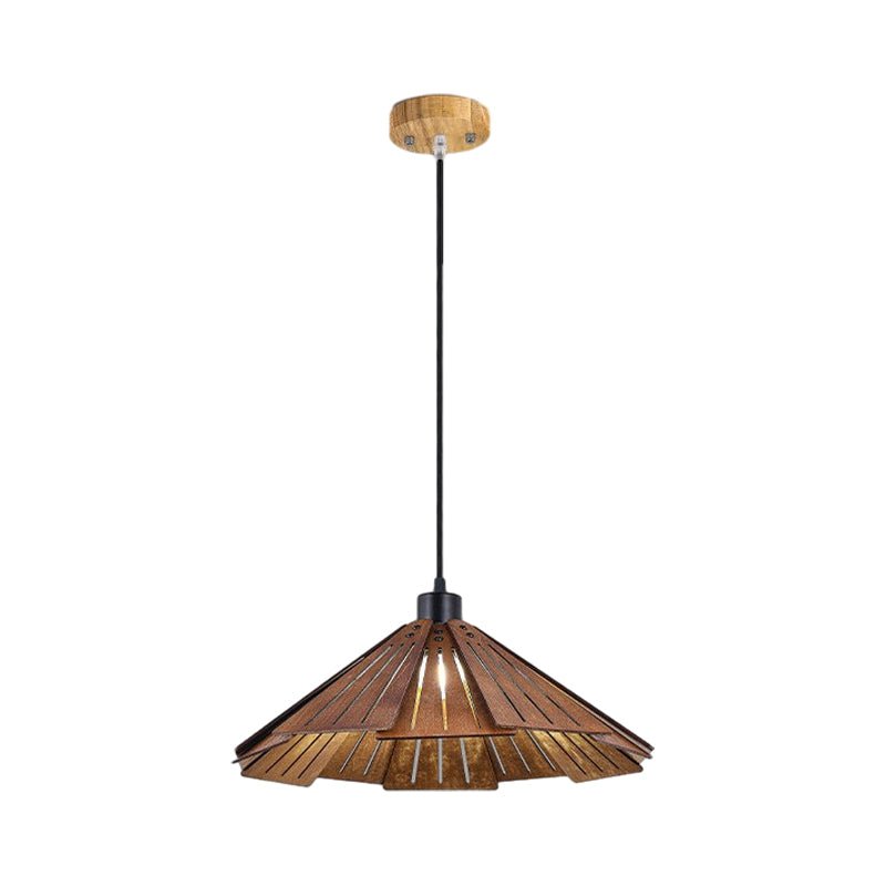 Rustic Wooden Wabi-Sabi Nordic Chandelier Light for Dining Room Decor