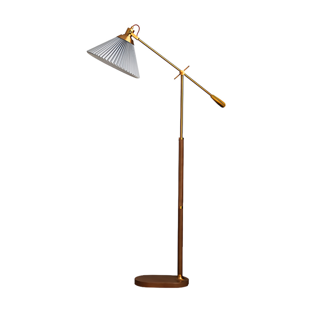 Vintage Industrial Adjustable Swing Arm Floor Lamp for Bedroom Reading