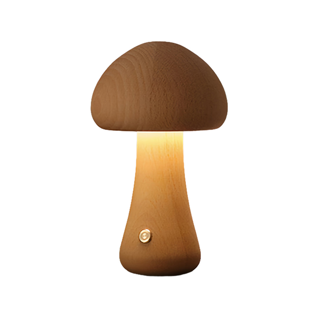 Elegant White Mushroom LED Table Lamp for Bedroom or Living Room Decor