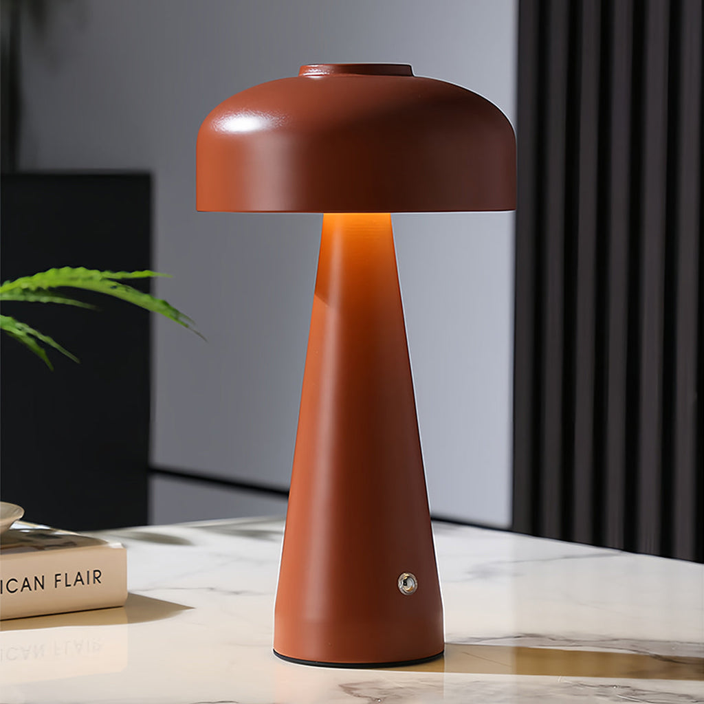 Dimmable Touch Control Portable Mushroom LED Table Lamp for Bedroom Decor