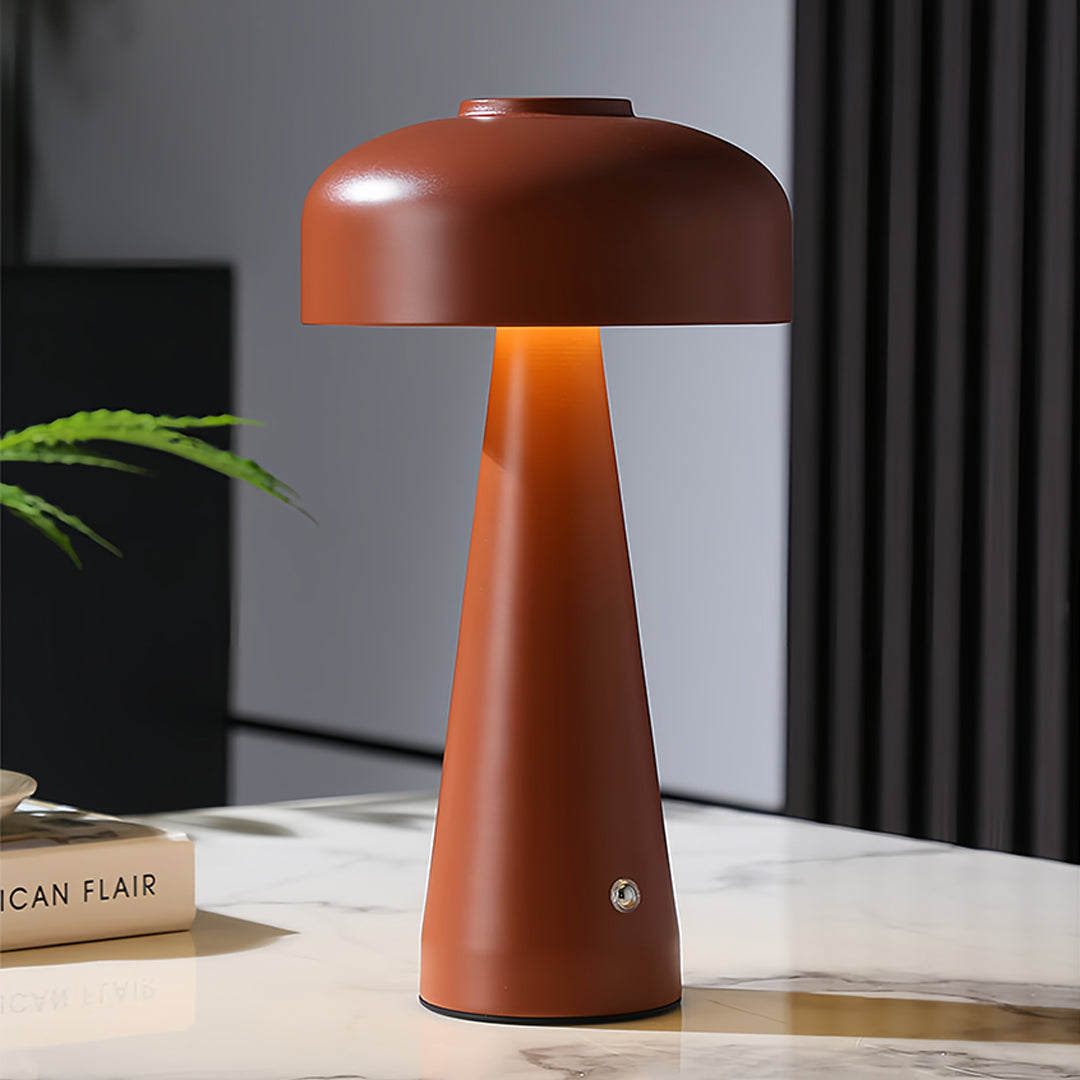 Dimmable Touch Control Portable Mushroom LED Table Lamp for Bedroom Decor
