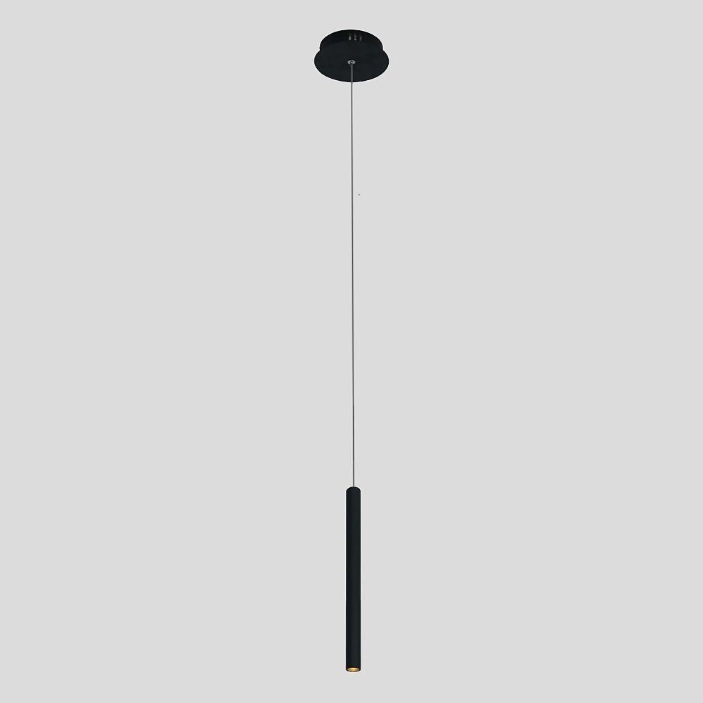 Sleek Gray Mini Elongated LED Pendant Light for Kitchen Island Lighting
